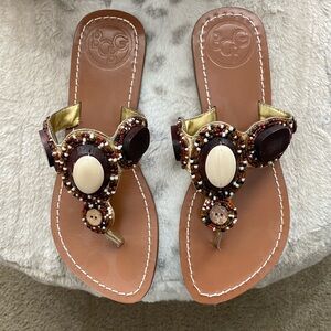 Very cute BCBG sandals!  Size 6.5.  Have been wore one time!